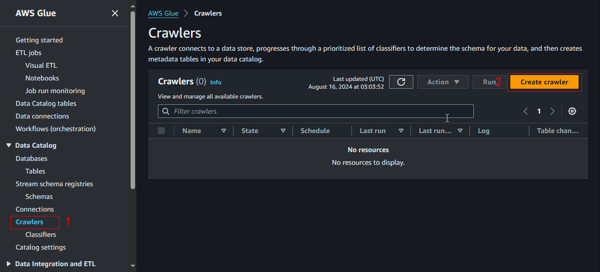Create a Glue Crawler :: AWS Serverless Data Lake Jumpstart.